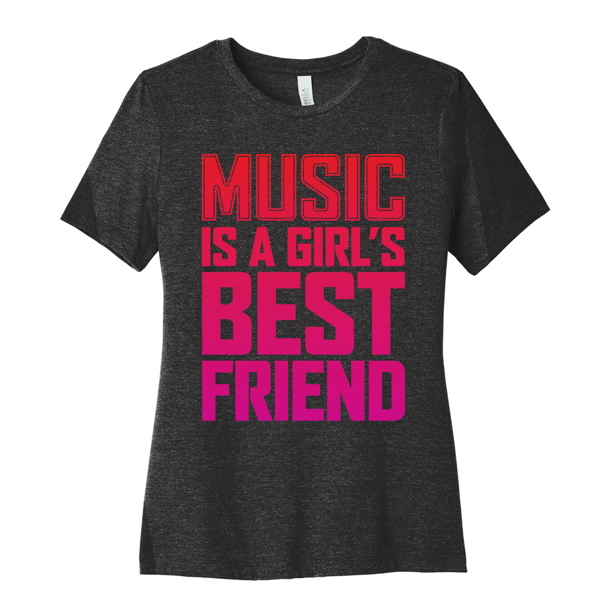 Music Is A Girl's Best Friend Women's Cotton Tee